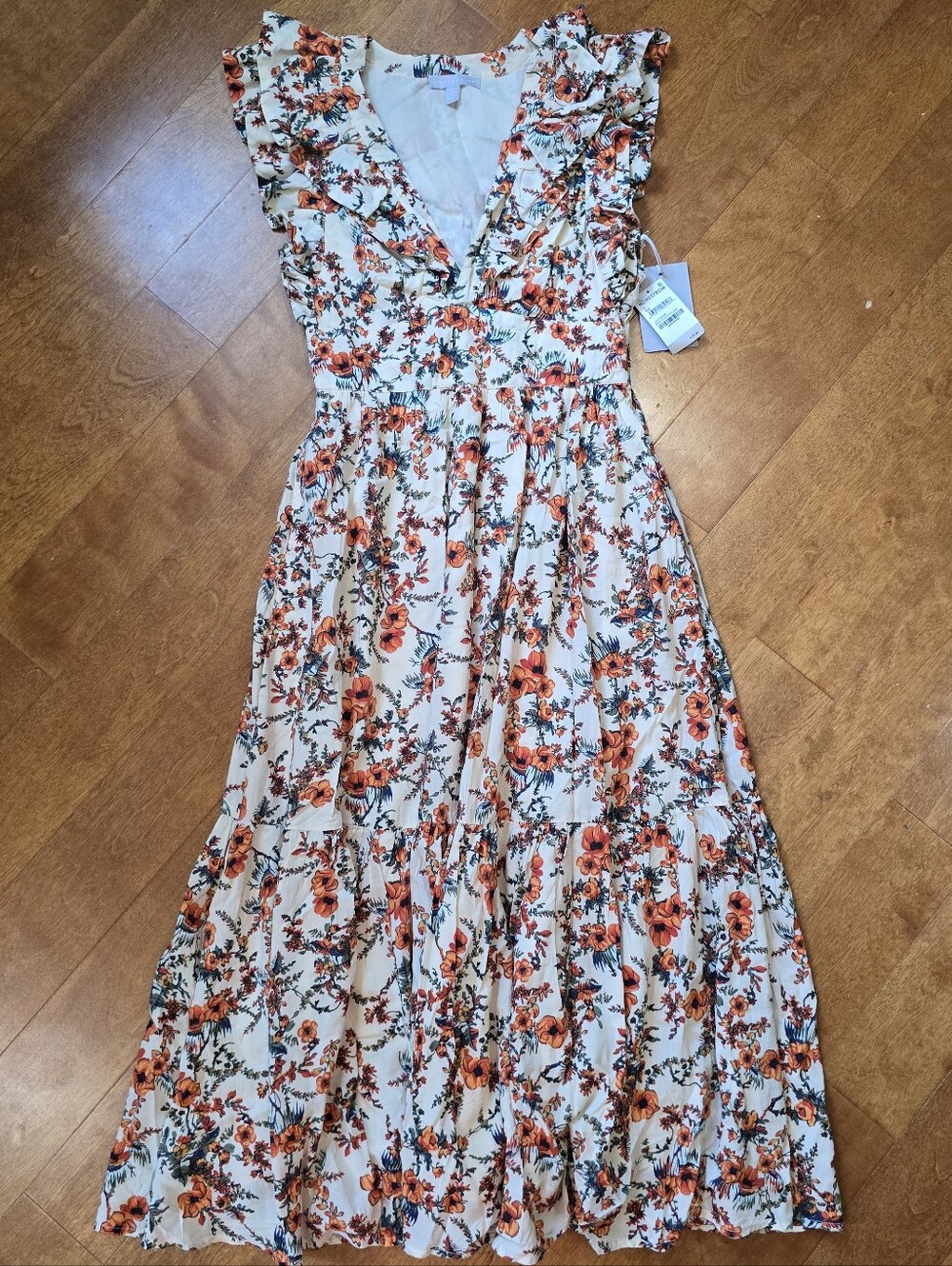 NWT Chelsea 28 long floral dress size small